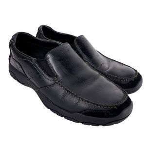 Timberland GSR Earthkeepers Black Leather Slip On Moc Loafers Comfort Shoes 8.5